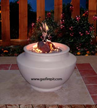 Navajo gas firepit, enjoy a gas firepit today, with a gas firepit you get the fire without the smoke, a gas firepit brings warmth and ambiance to any backyard event